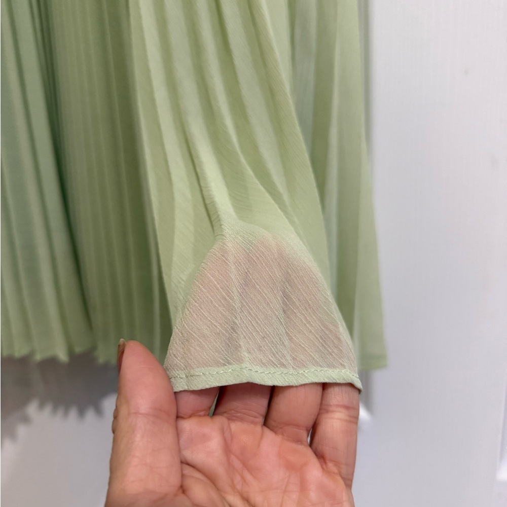 ALEXIS Sunniva Strapless Pleated Maxi Dress Gown Sage Green NEW with tag - Picture 7 of 14